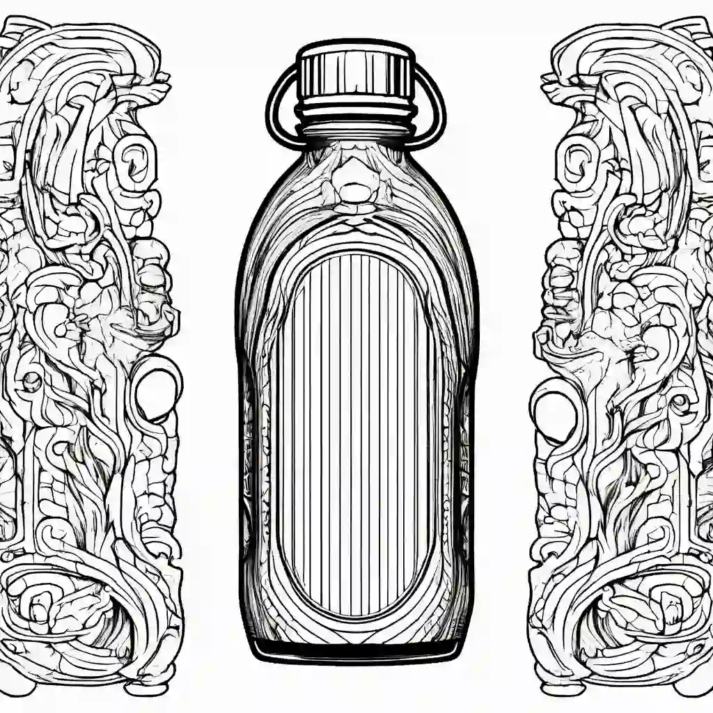 Water Bottle coloring pages
